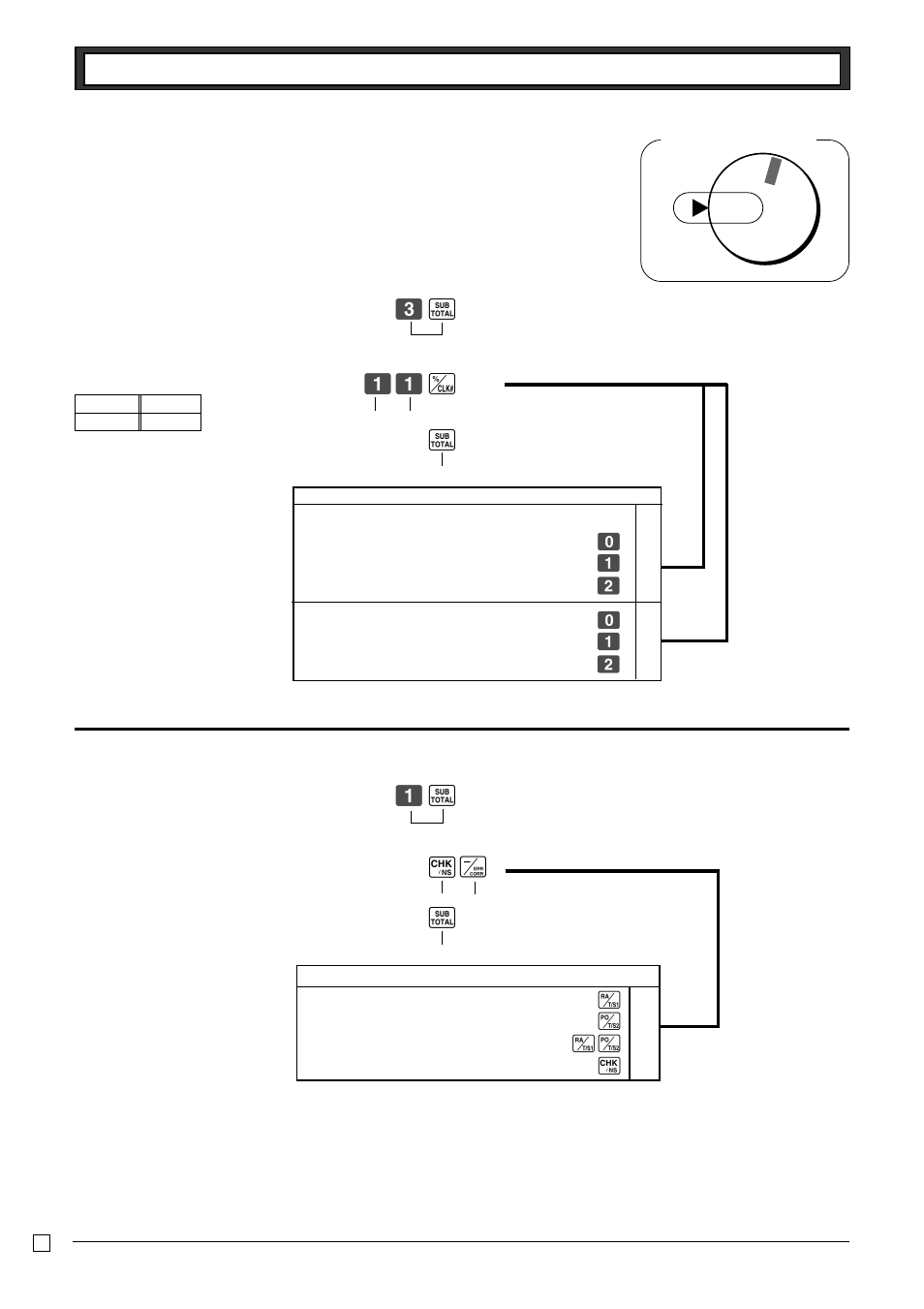 A1-6 taxable status for minus key, Ck zz : k z k mg k, 5-2 status for percent key | Casio PCR-262 User Manual | Page 24 / 44