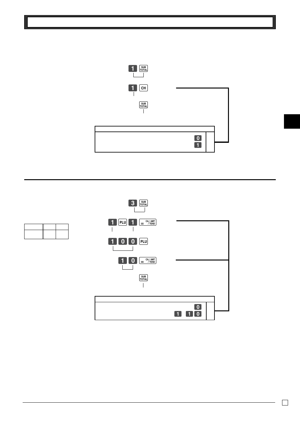 8 plu setting, 7-3 printer switch for receipt or journal, 8-1 linkage with departments | Casio PCR-262 User Manual | Page 27 / 44