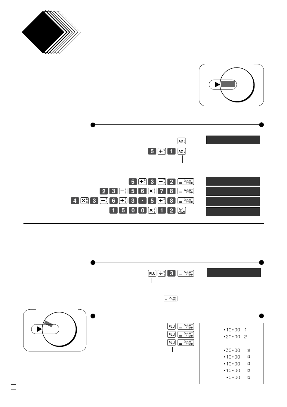Calculator function part 3, Calculator mode, 1 calculation examples | Casio PCR-262 User Manual | Page 38 / 44