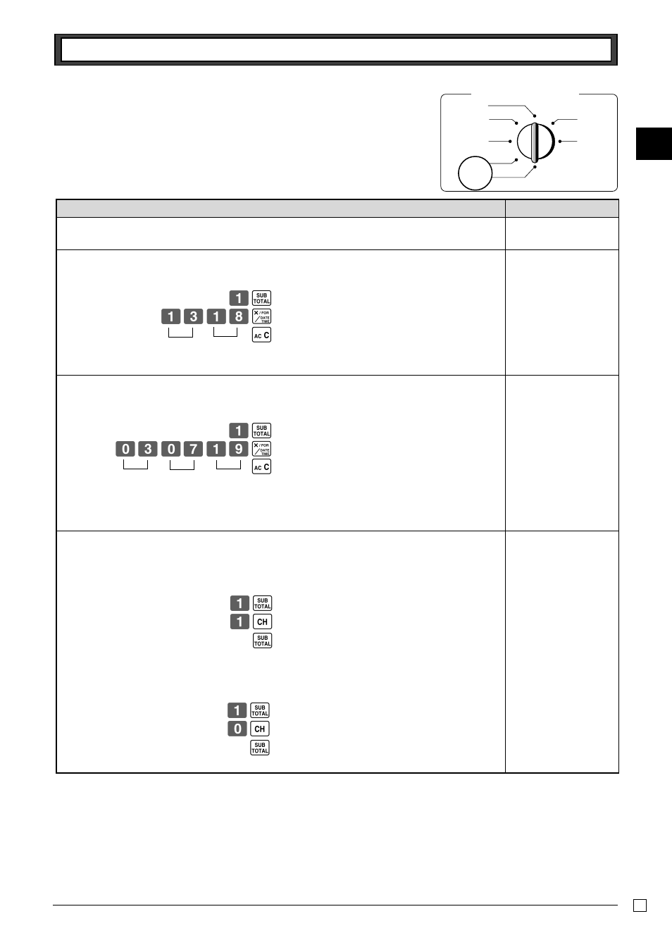 Basic programming for quick start, Zk zcz< h y, Zk ? u k | Casio PCR-T265 User Manual | Page 11 / 40