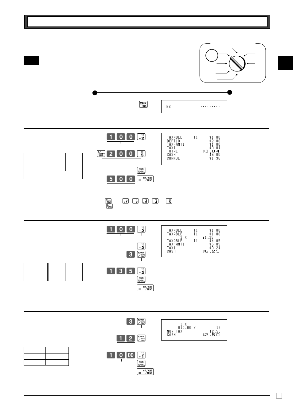 Basic operation after basic programming, 1 open the drawer without a sale | Casio PCR-T265 User Manual | Page 13 / 40