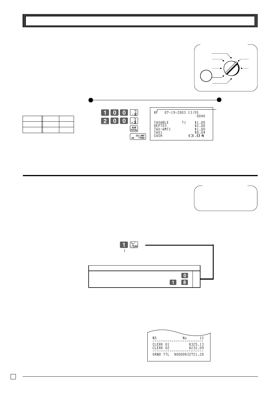 10 refund, 11 clerk assignment, Z?? s x?? d k p z | Casio PCR-T265 User Manual | Page 32 / 40