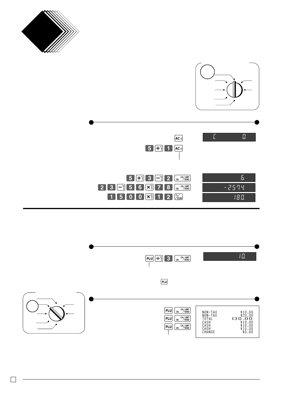 Calculator function part 3, Calculator mode, 1 calculation examples | Casio PCR-T265 User Manual | Page 36 / 40
