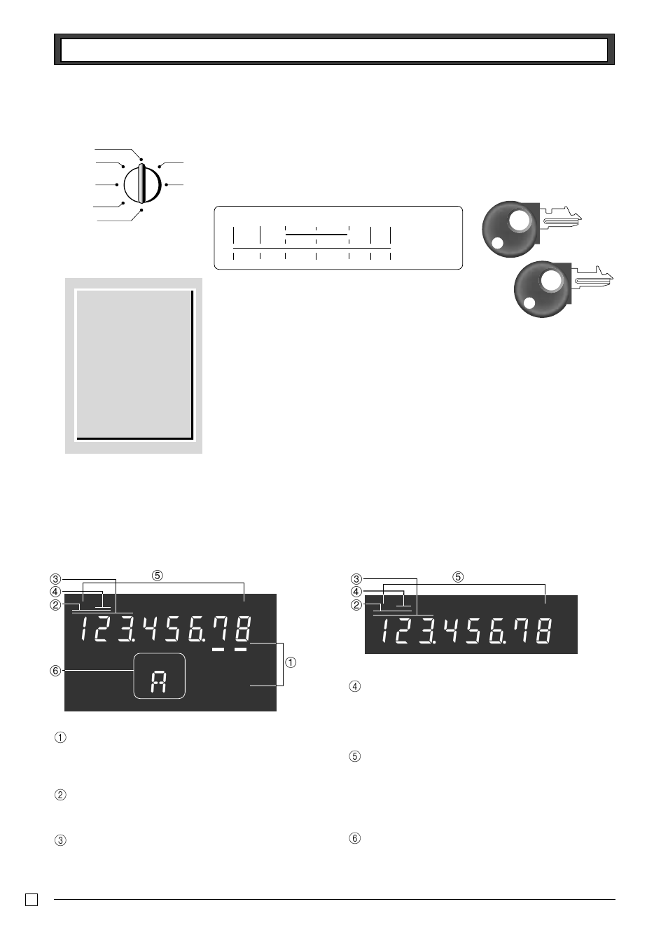 Getting to know your cash register, Displays | Casio PCR-T265 User Manual | Page 6 / 40