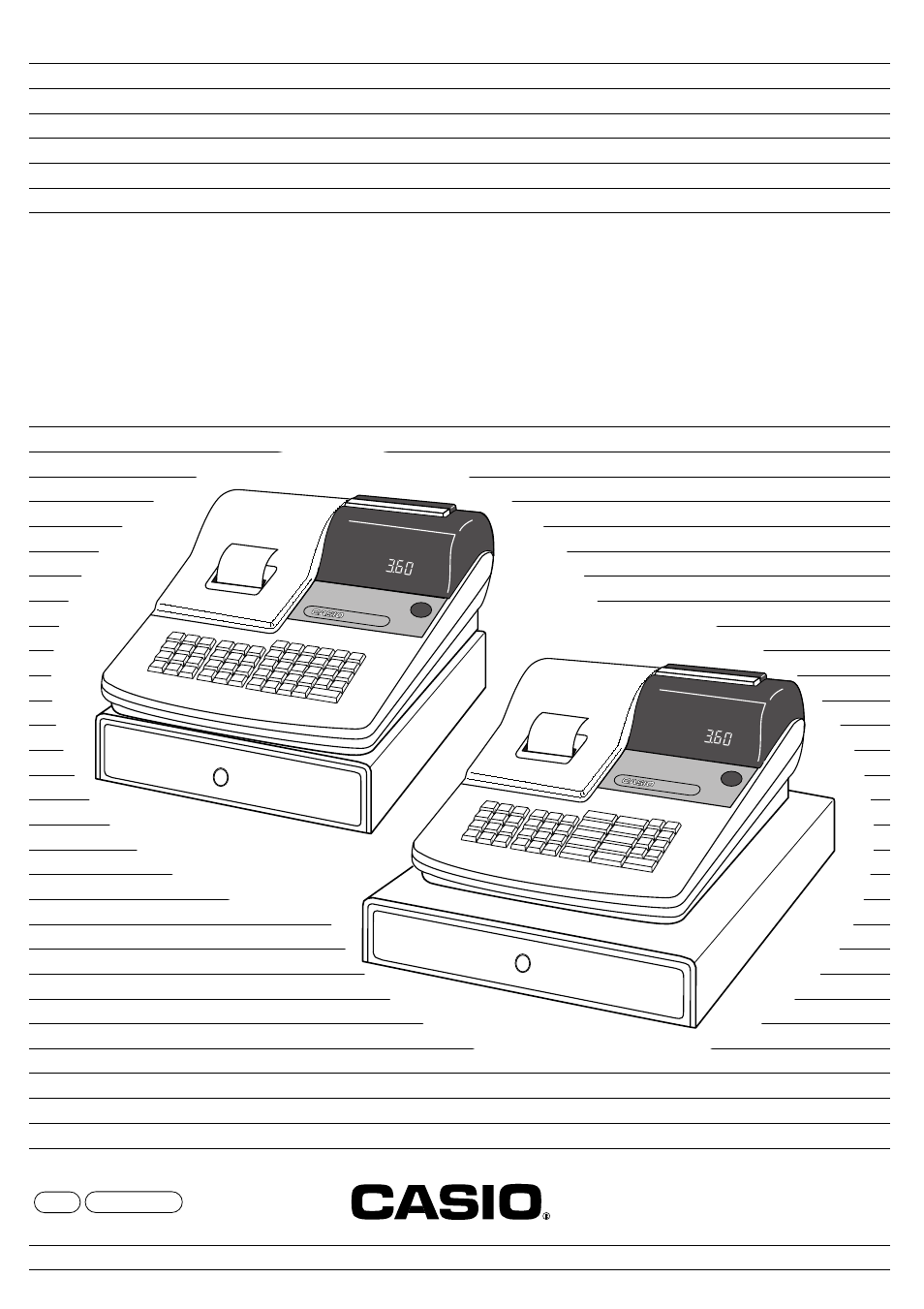 Casio PCR-360 User Manual | 88 pages