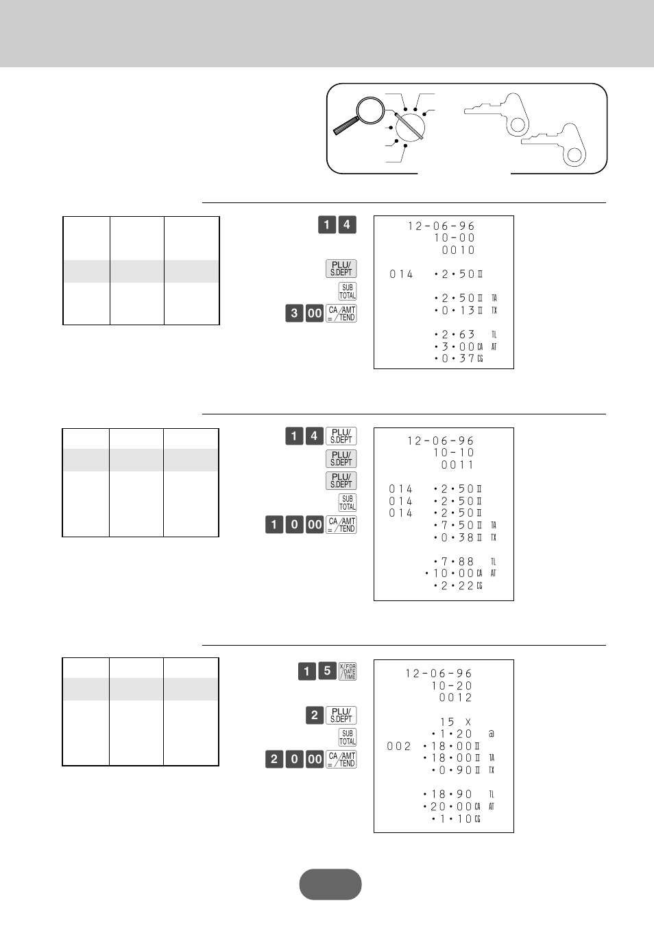 Basic operations and setups, Q s £– c, X ™ q s ™º– c | Registering plus | Casio PCR-360 User Manual | Page 38 / 88