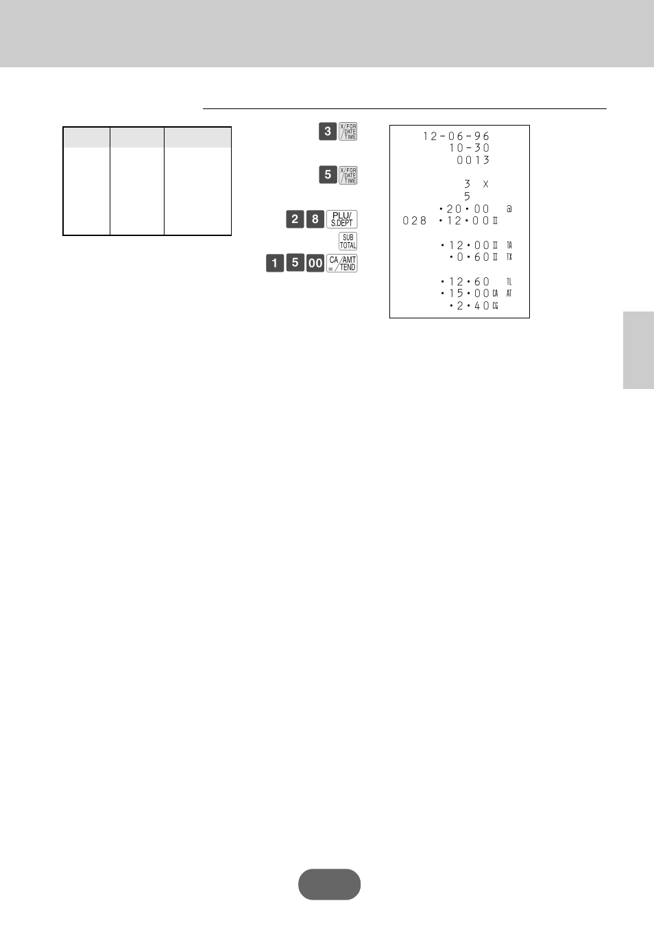 X ∞ x ™• q s ¡∞– c, Basic operations and setups | Casio PCR-360 User Manual | Page 39 / 88