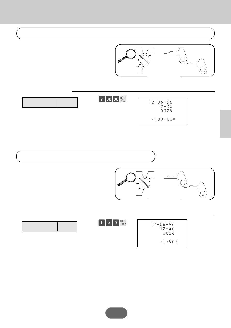 Registering money received on account, Registering money paid out, Basic operations and setups | Casio PCR-360 User Manual | Page 49 / 88