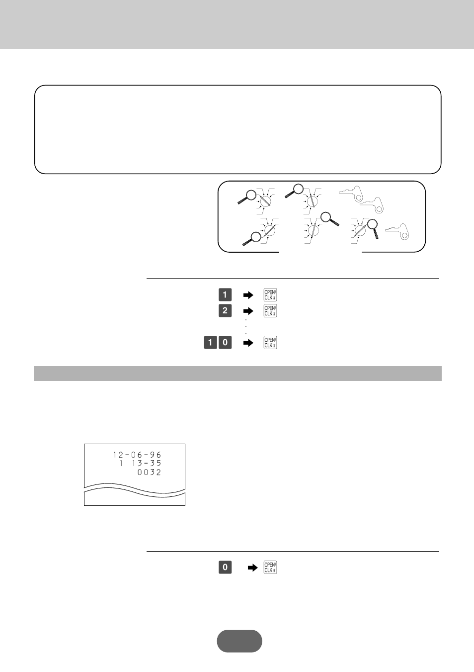 Convenient operations and setups, About the clerk control function, Mode switch | Signing clerk 2 on, Signing clerk 10 on, Clerk sign off operation signing clerk off | Casio PCR-360 User Manual | Page 54 / 88