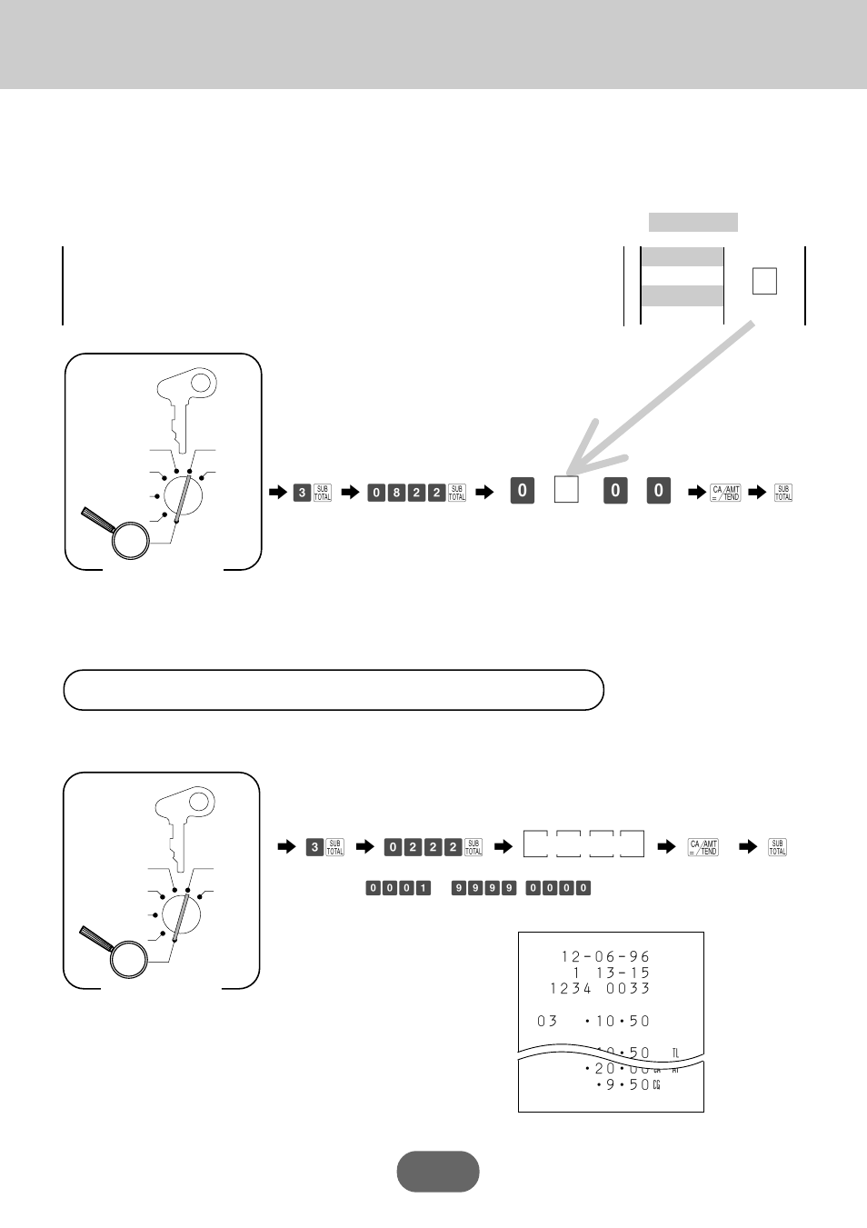 Setting a store/machine number, Convenient operations and setups, º: º º | Programming read/reset report printing control | Casio PCR-360 User Manual | Page 58 / 88