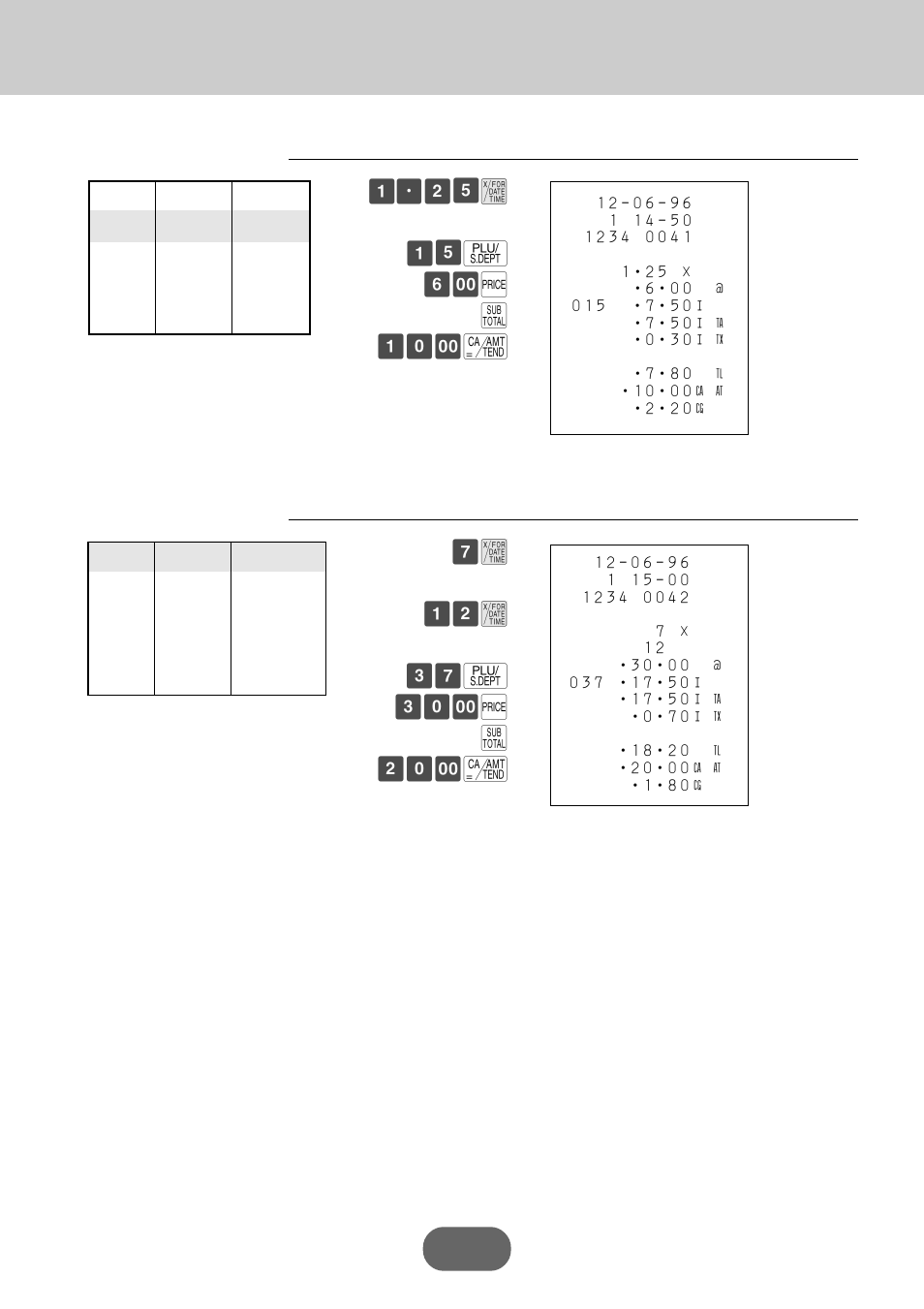 Convenient operations and setups, X ¡∞ q §– © s ¡º– c, X ¡™ x £¶ q £º– © s ™º– c | Casio PCR-360 User Manual | Page 62 / 88