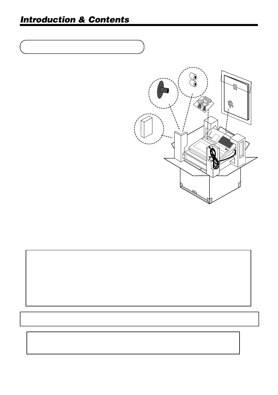 Unpacking the register, Introduction & contents, Welcome to the casio pcr-1000 | Casio authorized service center | Casio PCR-1000 User Manual | Page 2 / 96