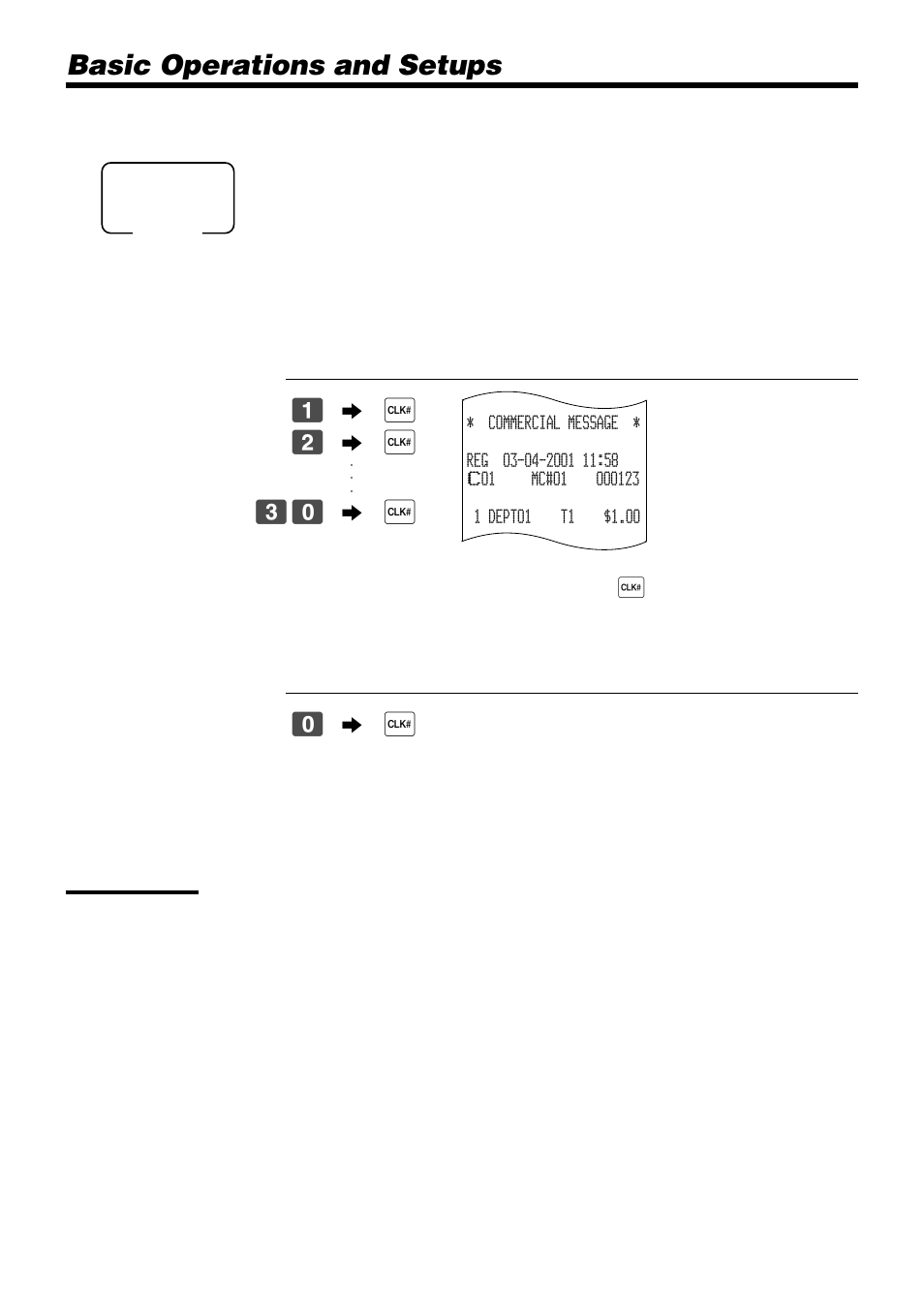 Basic operations and setups, Assigning a clerk | Casio PCR-1000 User Manual | Page 28 / 96