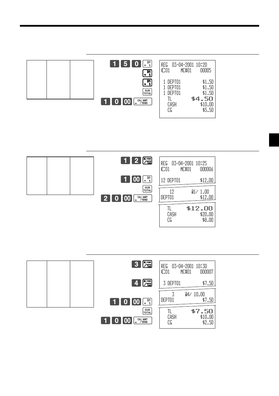 Basic operations and setups | Casio PCR-1000 User Manual | Page 31 / 96