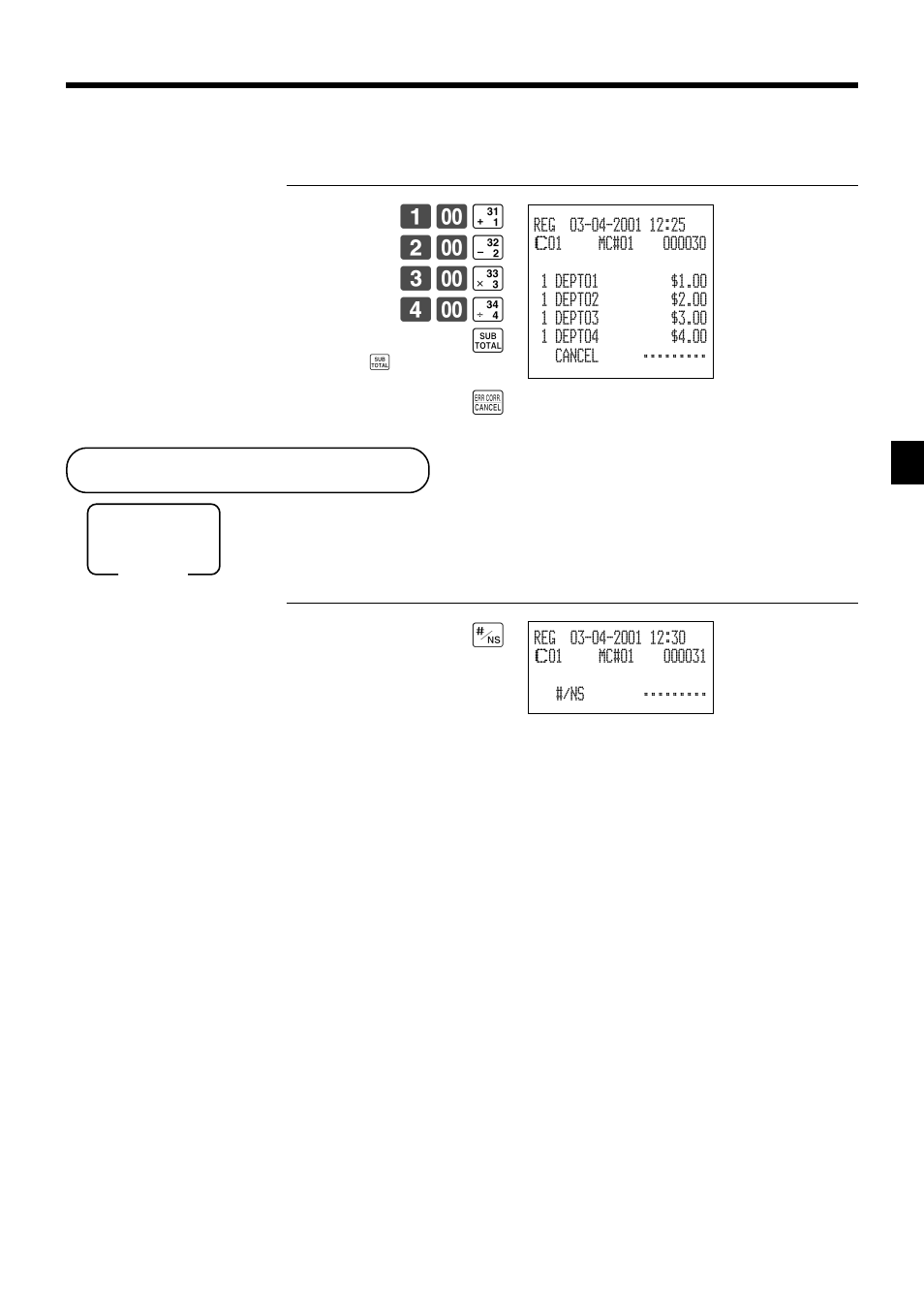 No sale registration | Casio PCR-1000 User Manual | Page 47 / 96