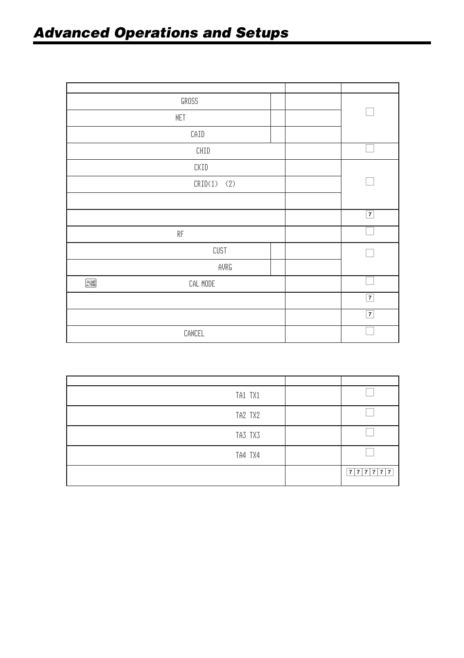 Advanced operations and setups | Casio PCR-1000 User Manual | Page 58 / 96