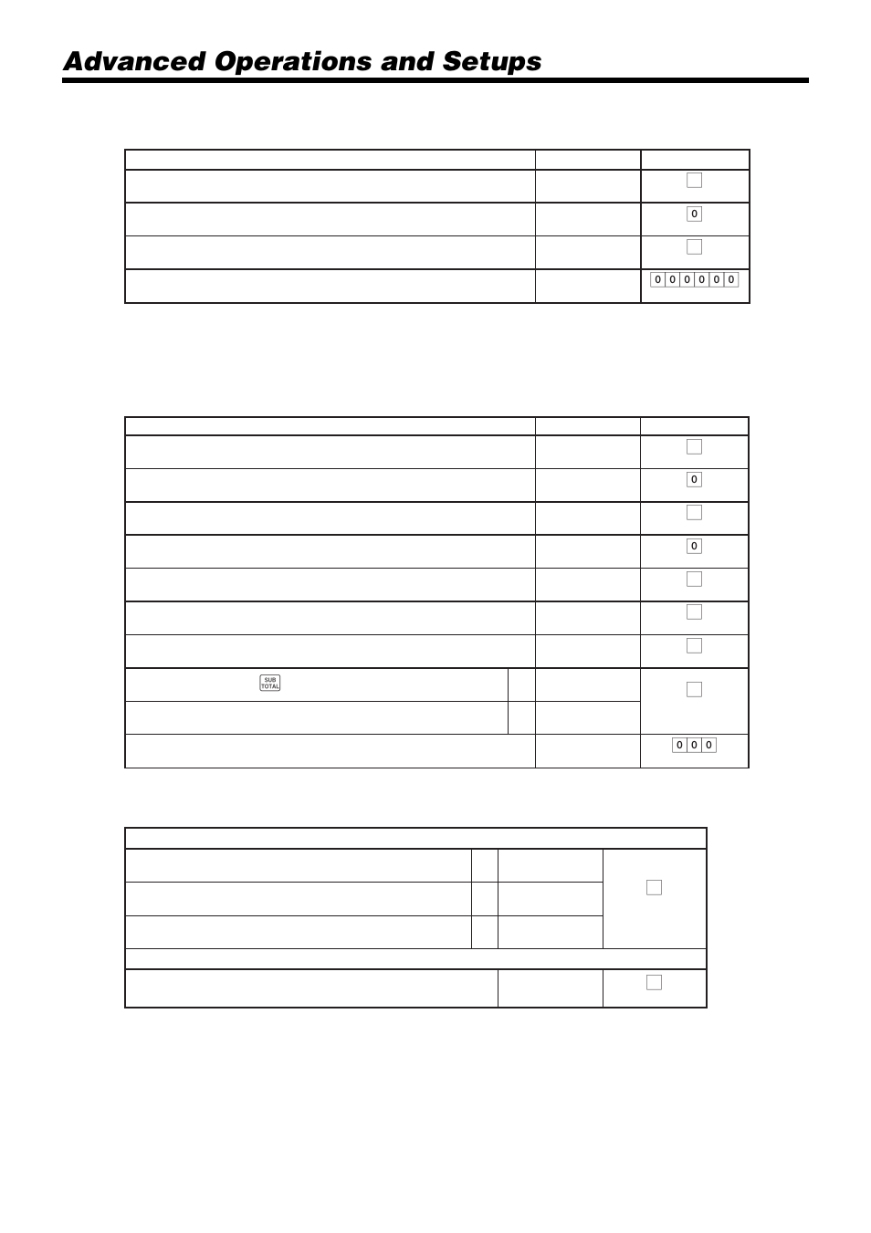 Advanced operations and setups, Taxable status <#/no sale | Casio PCR-1000 User Manual | Page 66 / 96