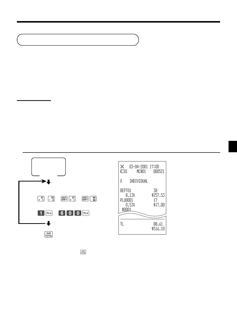 Printing read/reset reports, Advanced operations and setups, Daily sales read report (“x” mode) | Daily sales reset report (“z” mode) | Casio PCR-1000 User Manual | Page 77 / 96