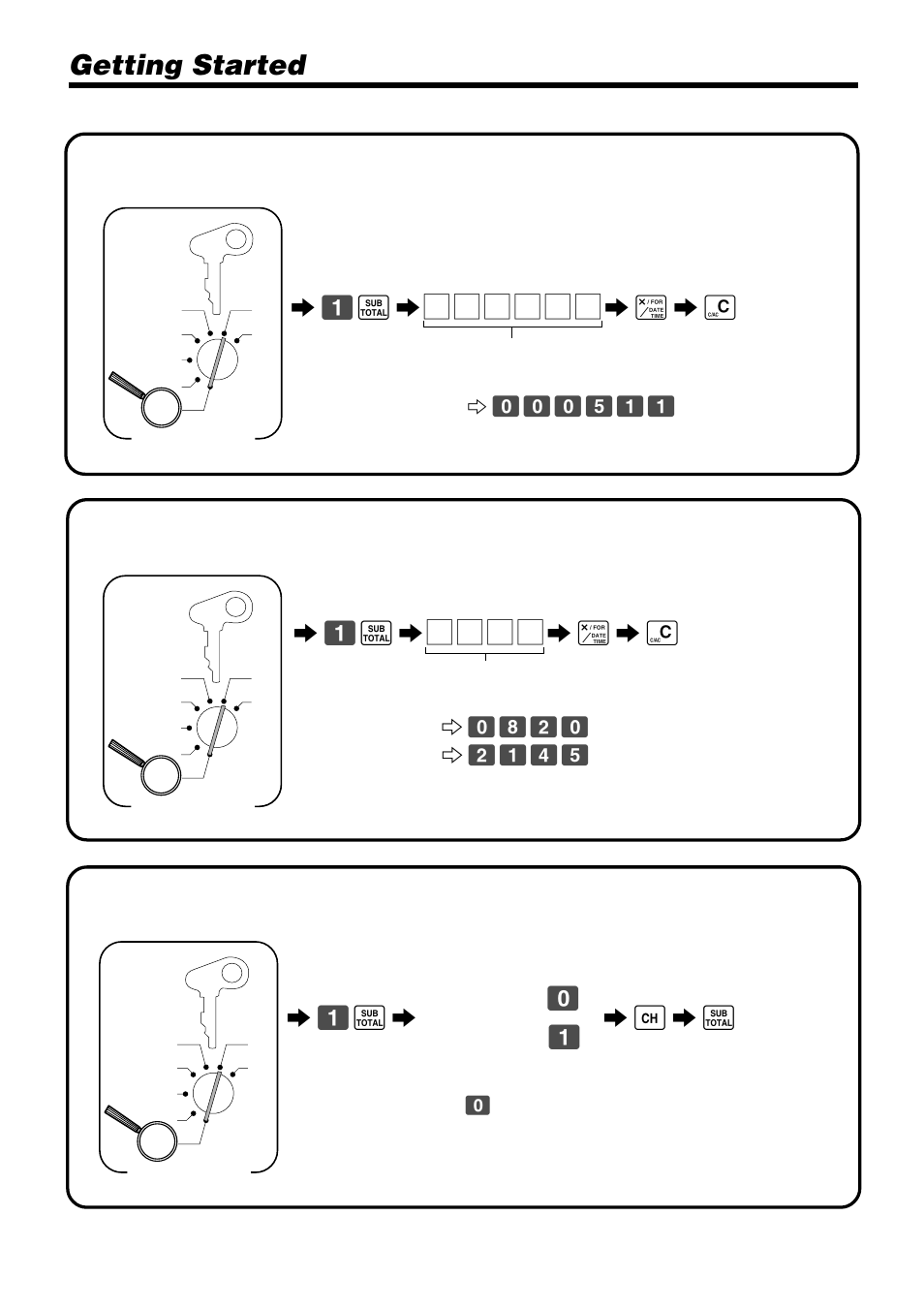 Getting started | Casio PCR-365A User Manual | Page 12 / 98