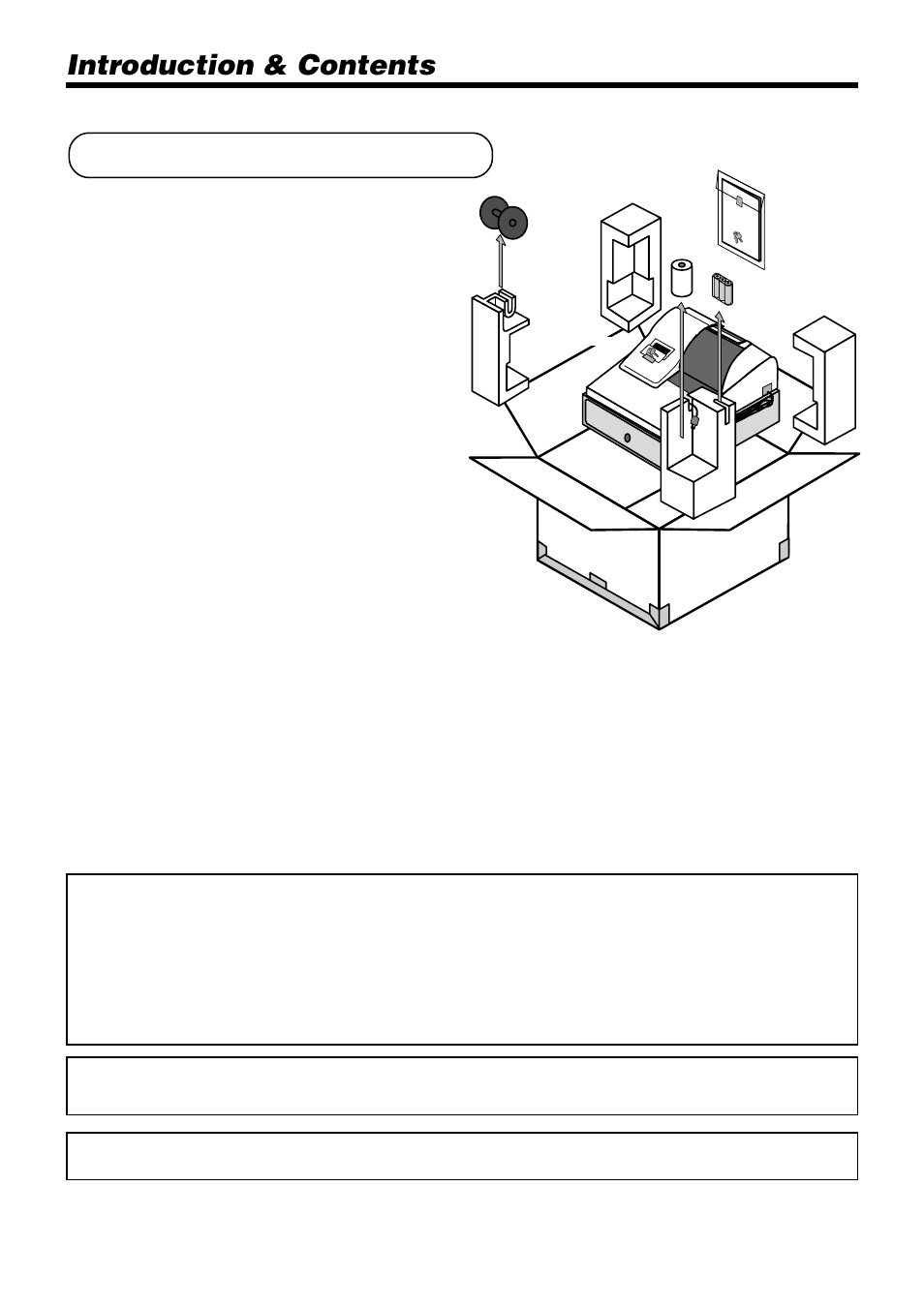 Unpacking the register, Introduction & contents, Welcome to the casio pcr-365a | Casio authorized service center | Casio PCR-365A User Manual | Page 2 / 98