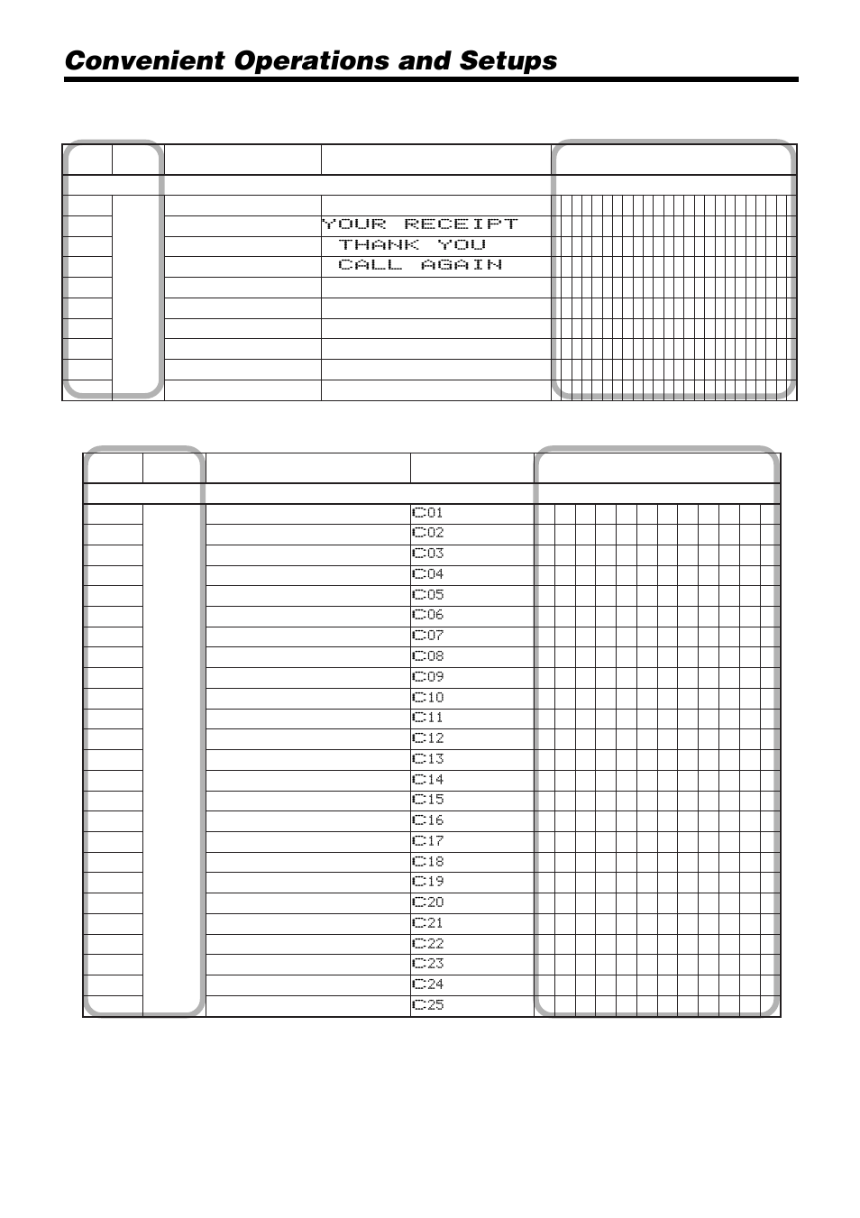 Convenient operations and setups | Casio PCR-365A User Manual | Page 56 / 98