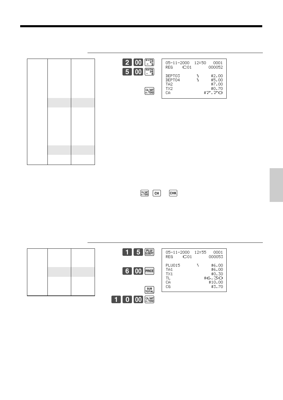 Convenient operations and setups, # 5- $ a | Casio PCR-365A User Manual | Page 67 / 98