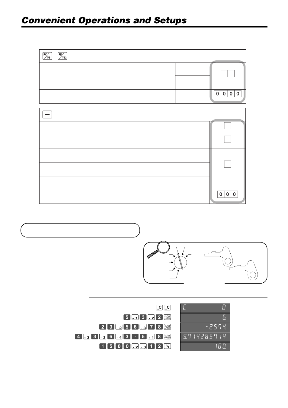 Calculator functions, Convenient operations and setups | Casio PCR-365A User Manual | Page 76 / 98