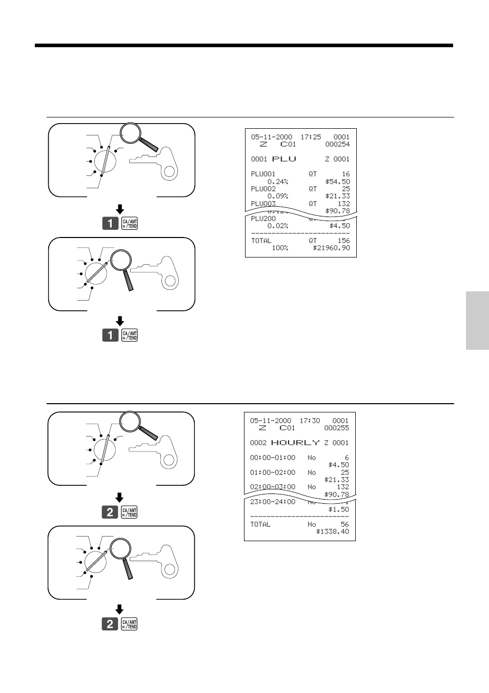 Read reset, Mode switch | Casio PCR-365A User Manual | Page 81 / 98