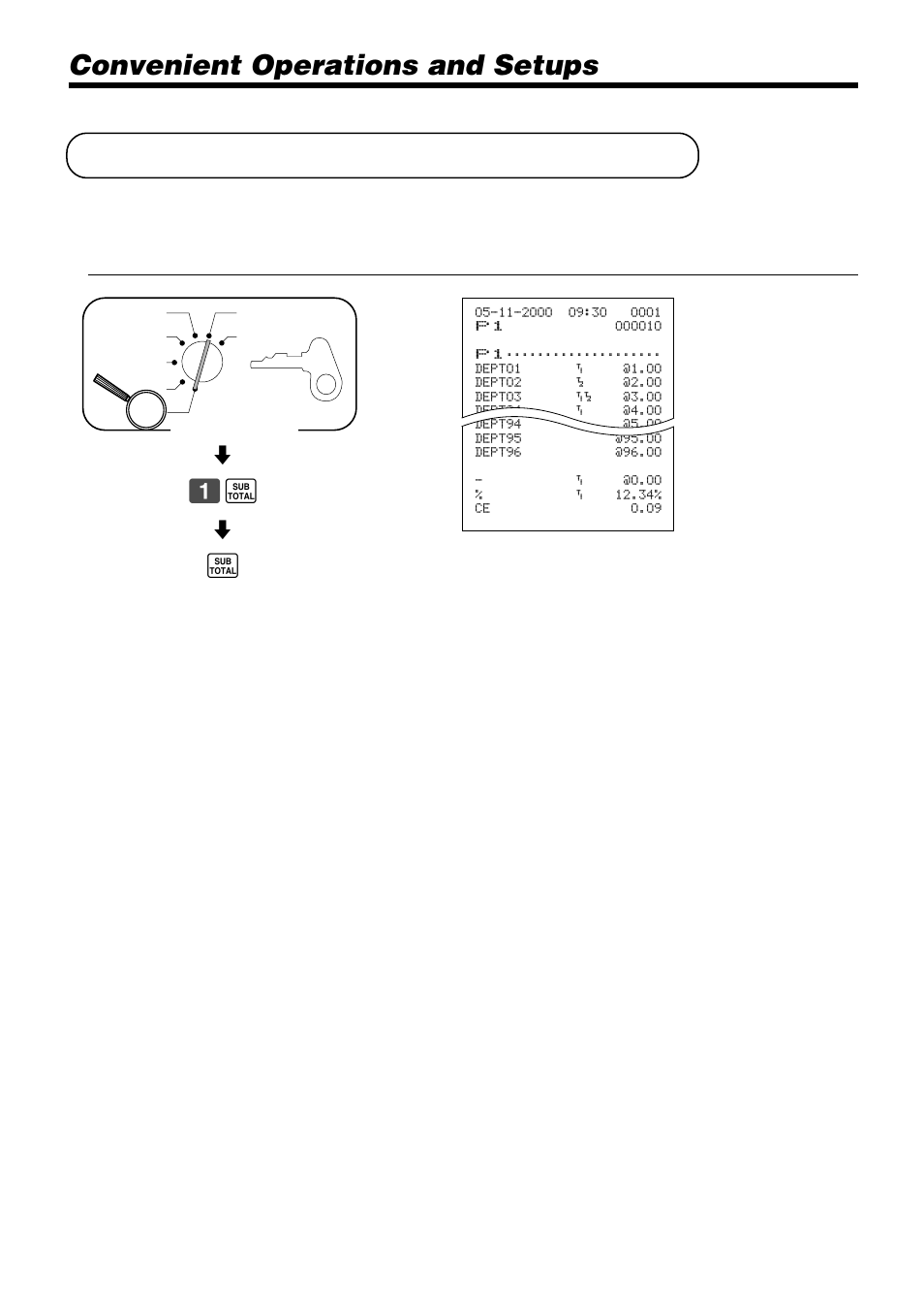 Reading the cash register's program, Convenient operations and setups | Casio PCR-365A User Manual | Page 84 / 98