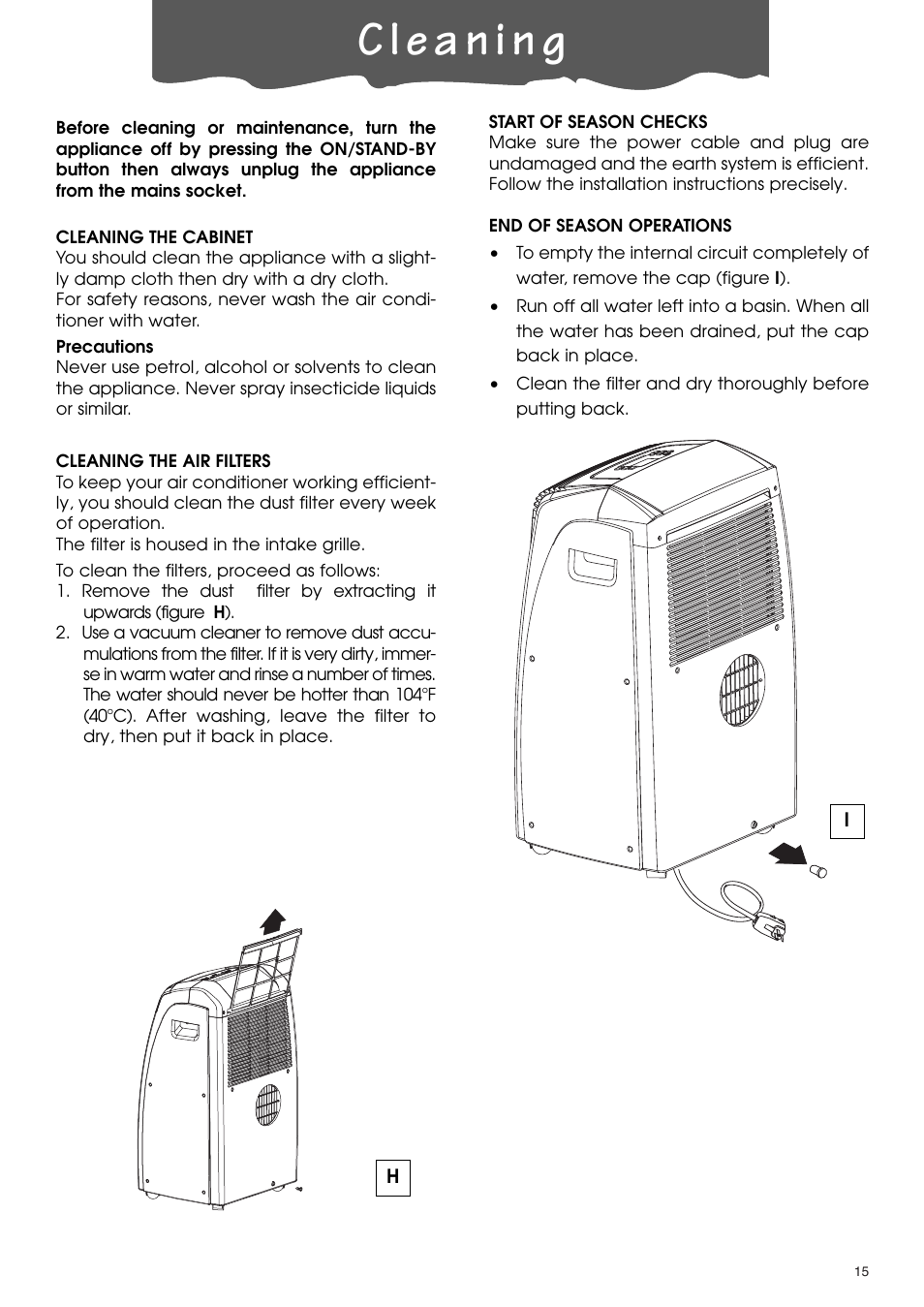 DeLonghi PACA110-A120E User Manual | Page 15 / 18