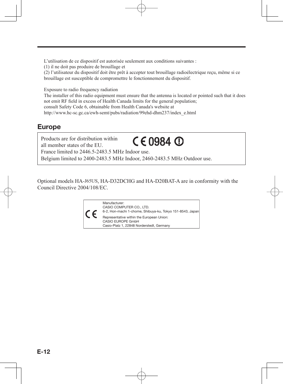 Casio IT-300 User Manual | Page 14 / 52