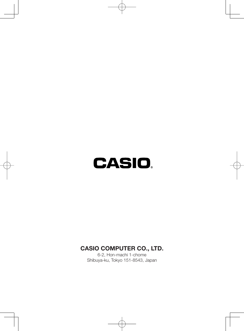 Casio computer co., ltd | Casio IT-300 User Manual | Page 52 / 52