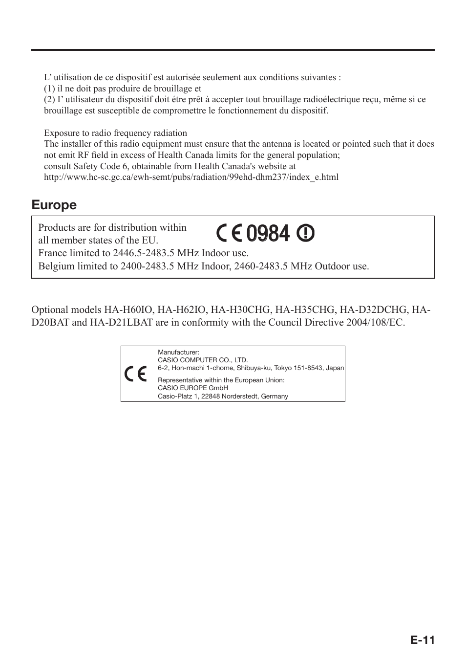 Casio IT-800 User Manual | Page 12 / 73