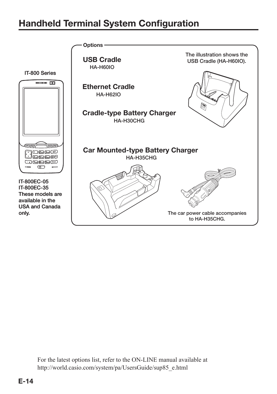 Handheld terminal system confi guration | Casio IT-800 User Manual | Page 15 / 73