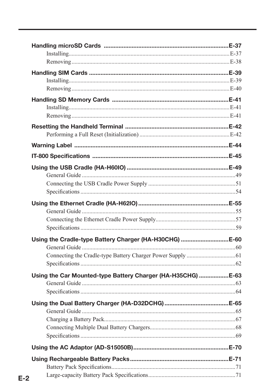 Casio IT-800 User Manual | Page 3 / 73