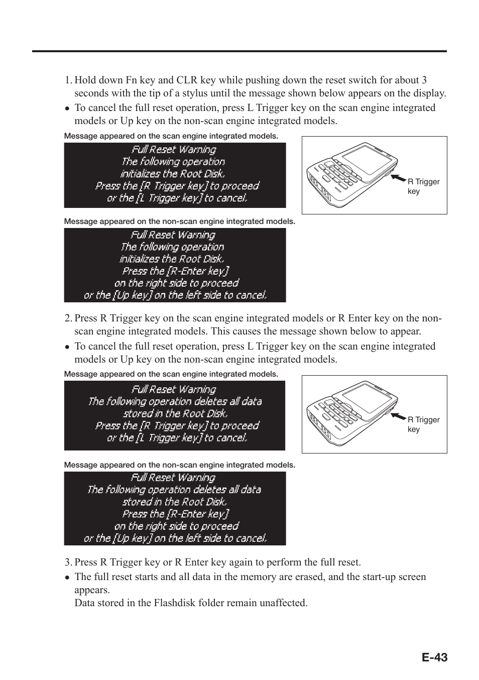 E-43 | Casio IT-800 User Manual | Page 44 / 73