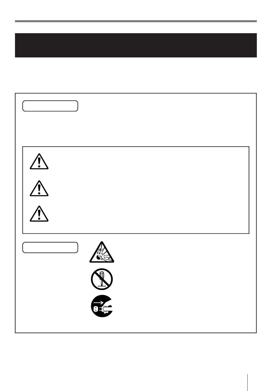 Safety precautions, Danger, Warning | Caution | Casio IT-2000D33E User Manual | Page 2 / 56