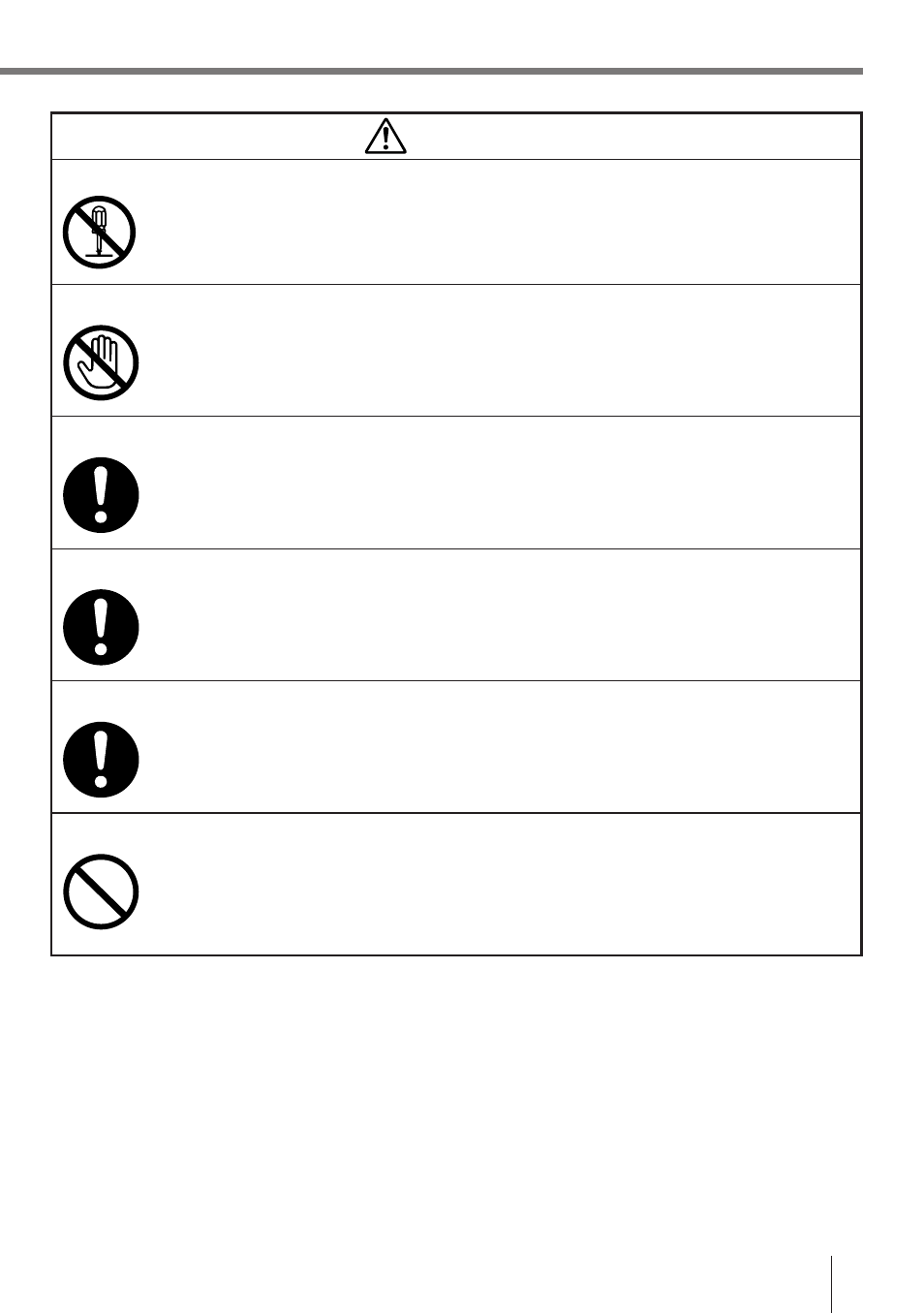 Warning | Casio IT-2000D33E User Manual | Page 4 / 56