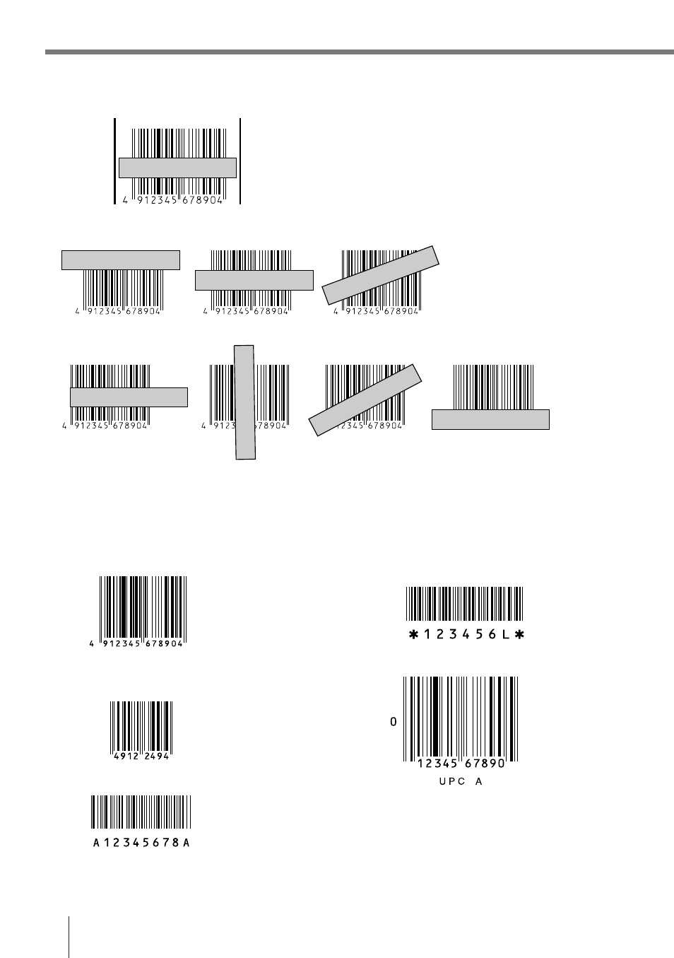 Sample bar-codes, E-48 | Casio IT-2000D33E User Manual | Page 47 / 56