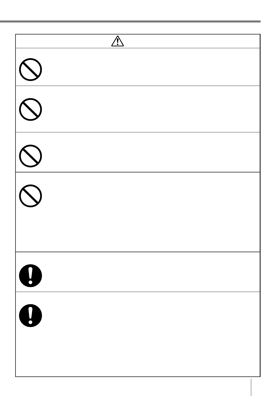 Caution, Foreign objects, Location | Heavy objects, Lcd screen, Printer, Battery handling | Casio IT-2000D33E User Manual | Page 6 / 56