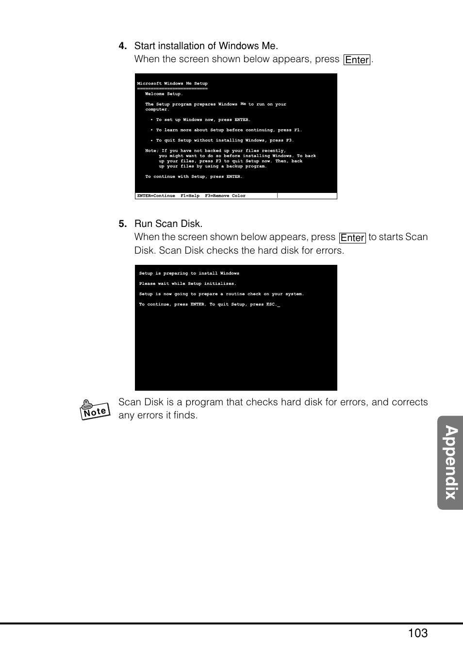 Appendix | Casio MPC-205E User Manual | Page 105 / 145