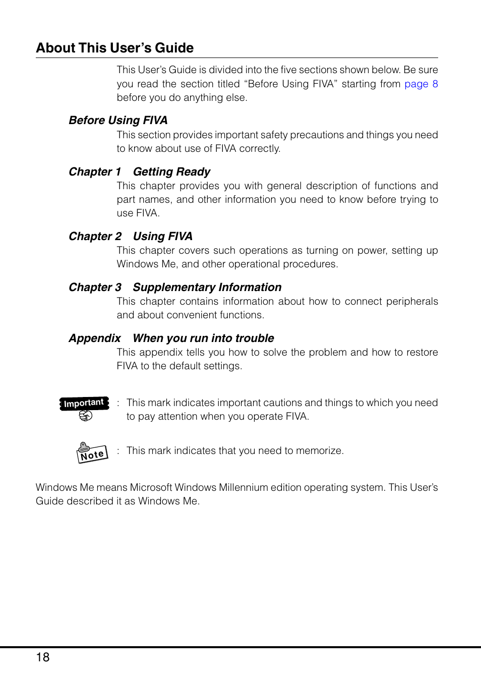 About this user’s guide | Casio MPC-205E User Manual | Page 20 / 145