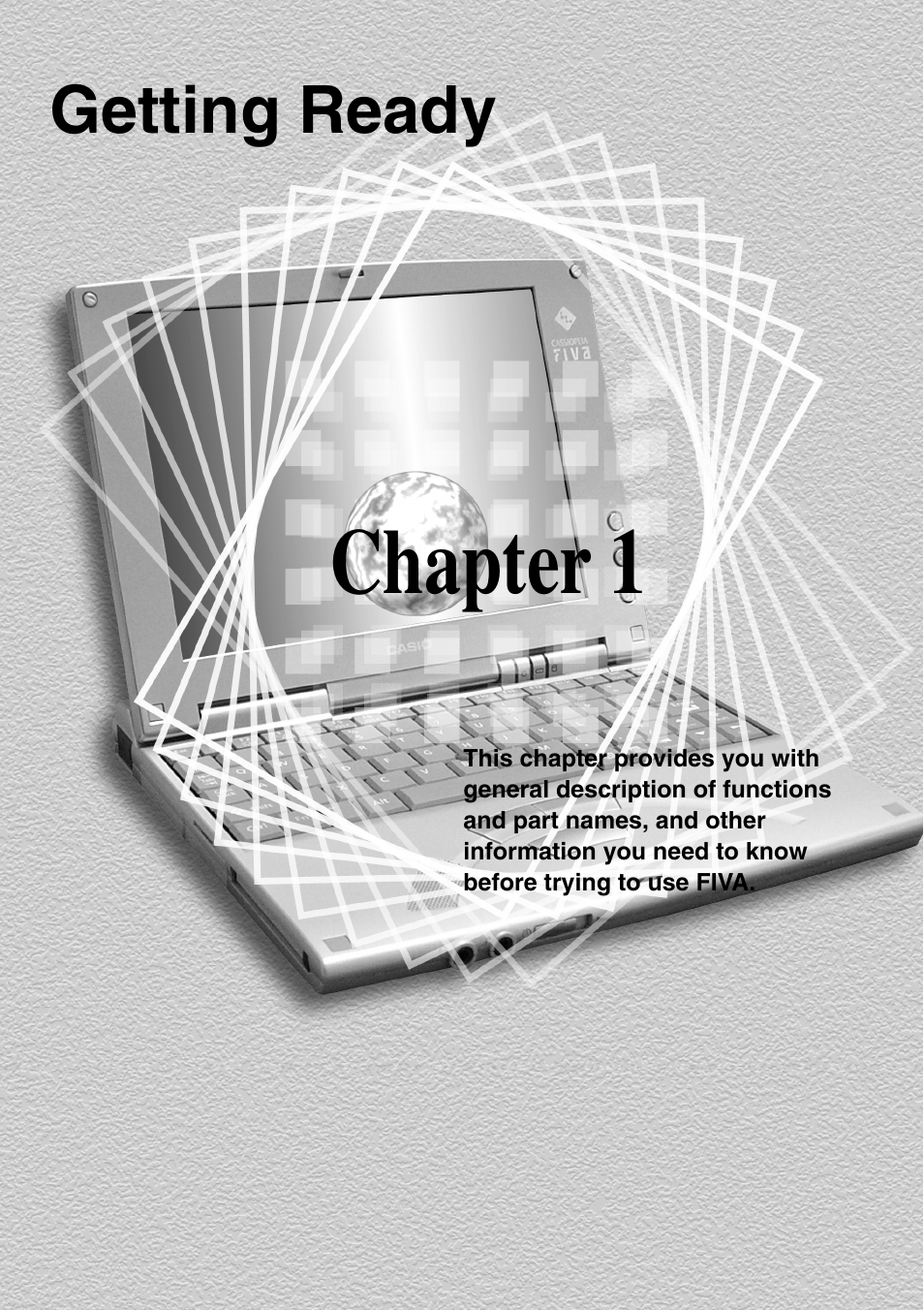 Chapter 1 getting ready, Chapter 1, Getting ready | Casio MPC-205E User Manual | Page 21 / 145