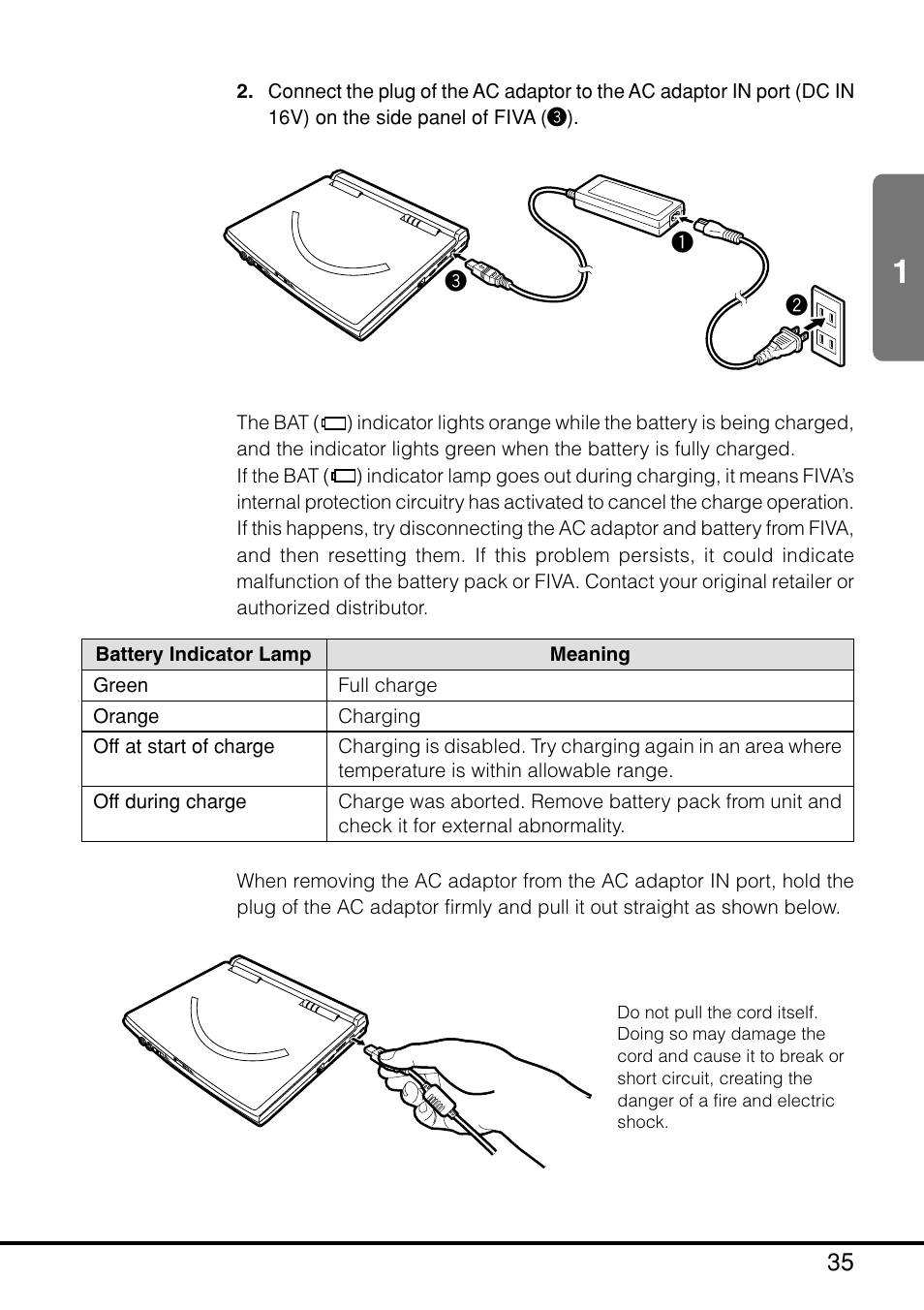 Y pack status indicator lamp | Casio MPC-205E User Manual | Page 37 / 145