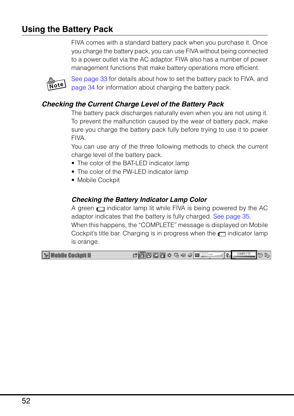 Using the battery pack | Casio MPC-205E User Manual | Page 54 / 145