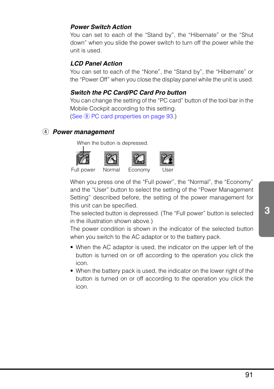 R power management | Casio MPC-205E User Manual | Page 93 / 145