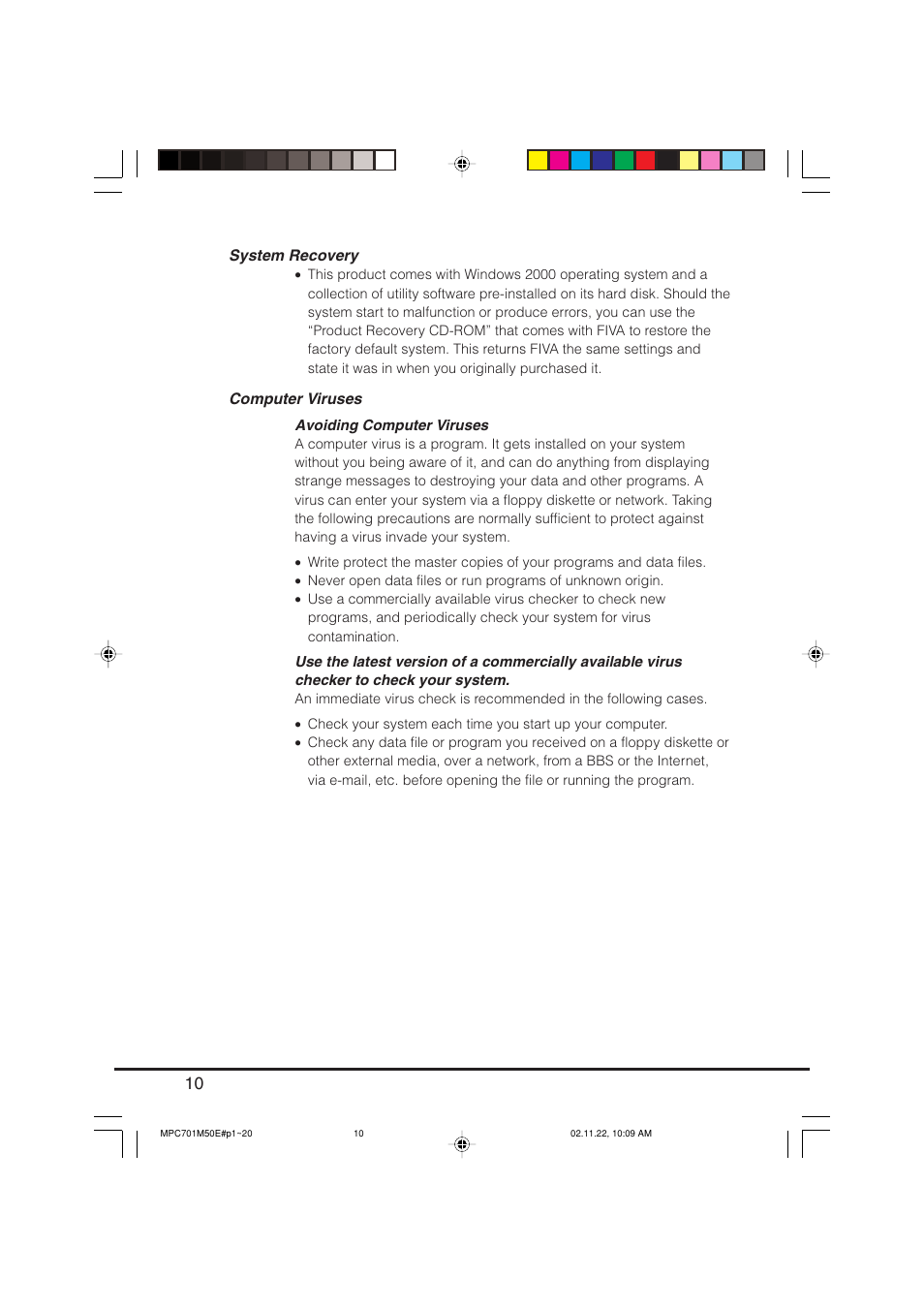 Casio MPC-701 User Manual | Page 12 / 160