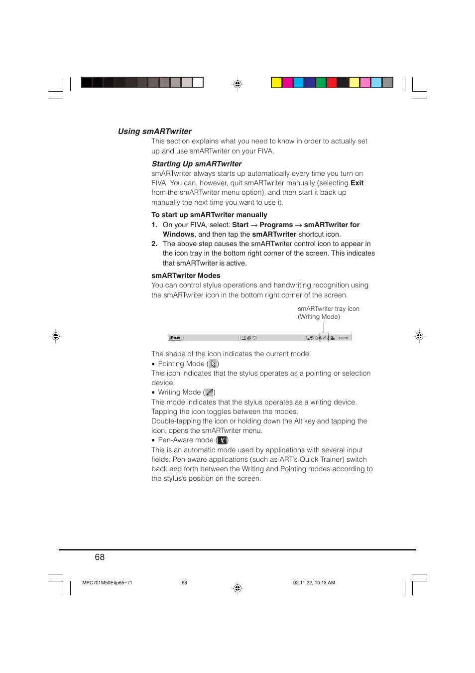 Using smartwriter | Casio MPC-701 User Manual | Page 70 / 160