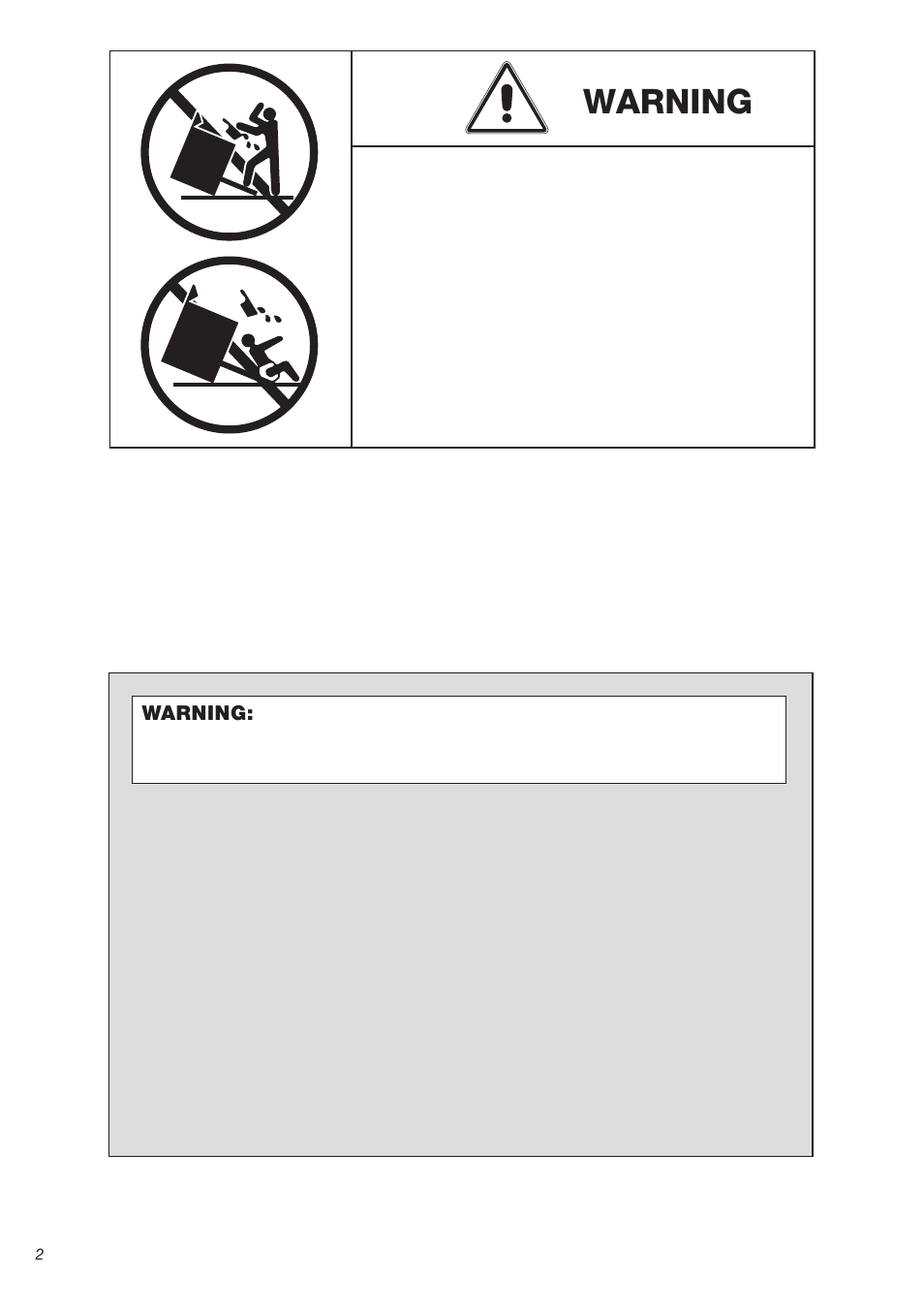 Warning | DeLonghi DEFSGG 36 User Manual | Page 2 / 28