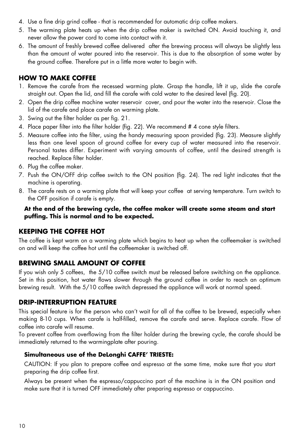 DeLonghi BCO80 User Manual | Page 10 / 15